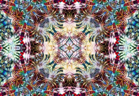 Ethnic pattern. abstract kaleidoscope Illustrazione stock