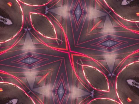 Ethnic pattern. Abstract kaleidoscope Иллюстрация