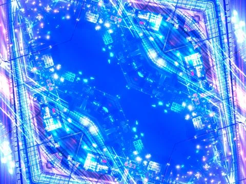 Ethnic pattern. Abstract kaleidoscope Illustrazione stock