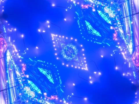 Ethnic pattern. Abstract kaleidoscope Illustrazione stock