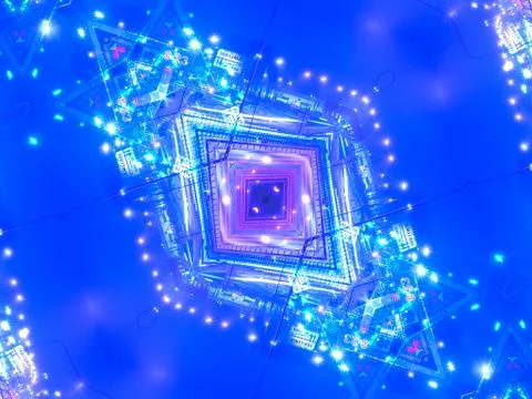 Ethnic pattern. Abstract kaleidoscope Иллюстрация