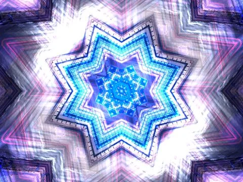 Ethnic pattern. Abstract kaleidoscope Stock-Illustration