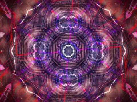 Ethnic pattern. Abstract kaleidoscope Illustration