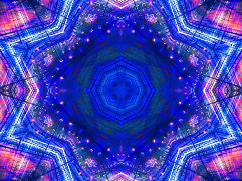 Ethnic pattern. Abstract kaleidoscope Illustration