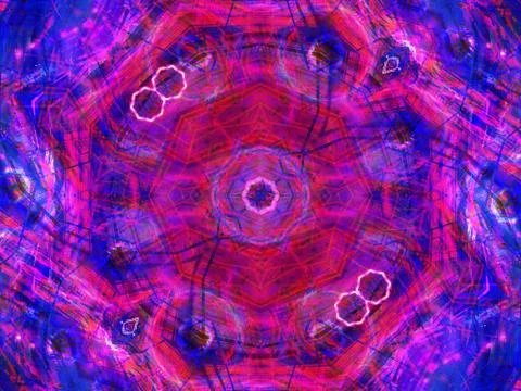 Ethnic pattern. Abstract kaleidoscope Illustrazione stock