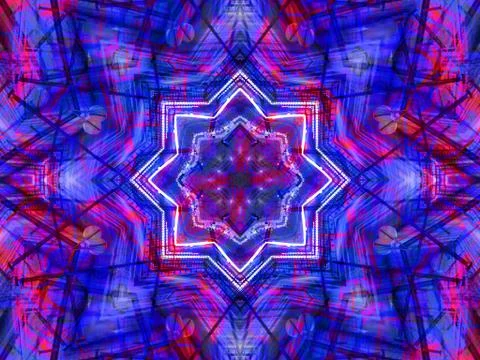 Ethnic pattern. Abstract kaleidoscope 스톡 일러스트