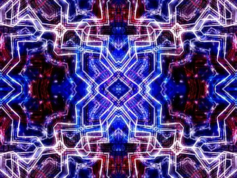 Ethnic pattern. Abstract kaleidoscope Illustration
