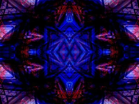 Ethnic pattern. Abstract kaleidoscope Stock-Illustration