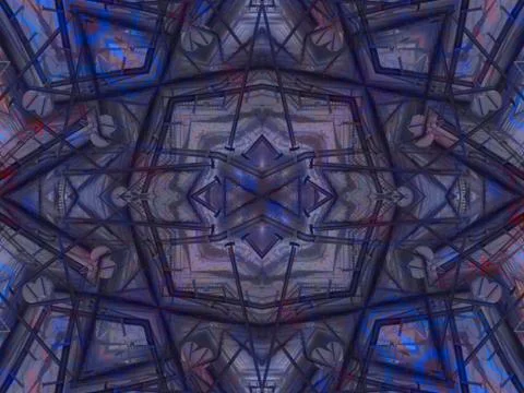 Ethnic pattern. Abstract kaleidoscope Stock-Illustration
