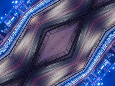 Ethnic pattern. Abstract kaleidoscope Иллюстрация
