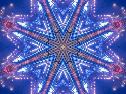 Ethnic pattern. Abstract kaleidoscope Illustration