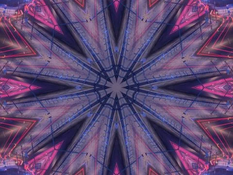 Ethnic pattern. Abstract kaleidoscope Illustrazione stock