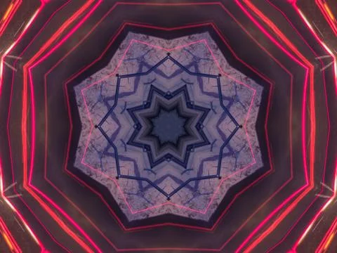 Ethnic pattern. Abstract kaleidoscope Illustration
