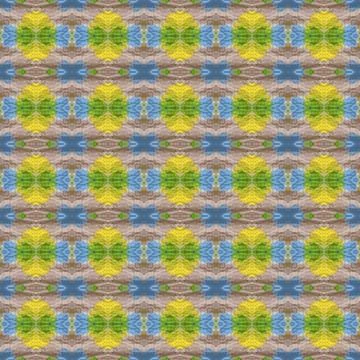 Ethnic pattern. Boho seamless print. Watercolour green paper. Stock Illustration