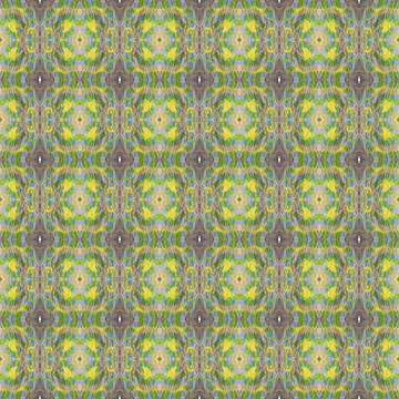 Ethnic pattern. Boho seamless print. Watercolour green paper. Stock Illustration