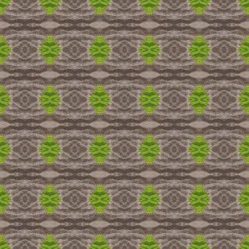 Ethnic pattern. Boho seamless print. Watercolour brown paper. Stock Illustration