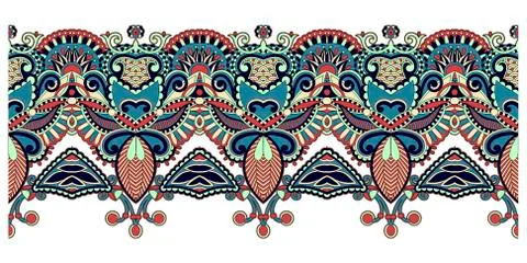 Ethnic pattern decoration design, stripe ornament to print Stock Illustration