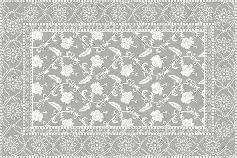 Ethnic Pattern. Ethnic India Bhandhani seamless pattern for embroidery, tex.. Stock Illustration