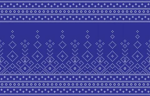 Ethnic Pattern. Ethnic India Bhandhani seamless pattern for embroidery, tex.. Stock Illustration
