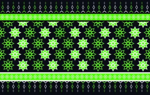 Ethnic Pattern. Ethnic India geometric pattern oriental style for tile and .. Stock Illustration