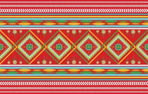 Ethnic Pattern. Ethnic India geometric pattern oriental style for tile and .. Stock Illustration