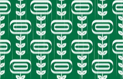 Ethnic Pattern. Ethnic India Ikat seamless pattern design. Indian tradition.. Stock Illustration