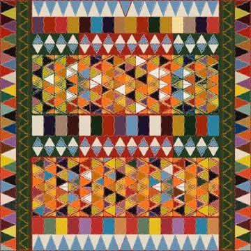 Ethnic pattern Ethnic pattern with multicolored elements, abstract art. Co... Stock Photos