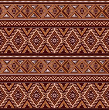 Ethnic Pattern Geometric Print Stock Illustration