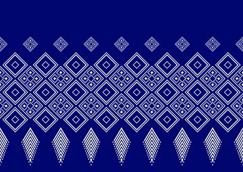 Ethnic Pattern Geometric Print Stock Illustration