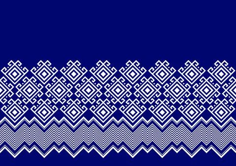 Ethnic Pattern Geometric Print 스톡 일러스트