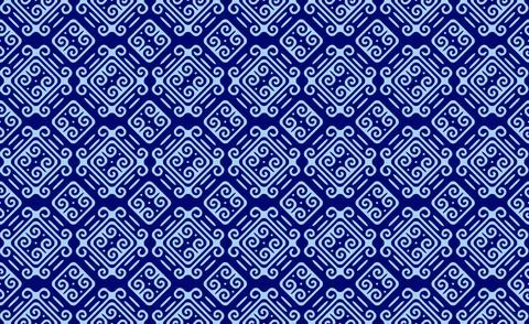 Ethnic Pattern Geometric Print Stock-Illustration