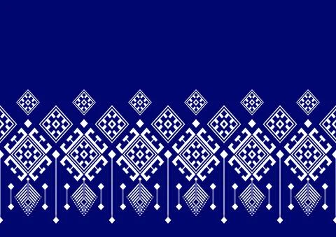 Ethnic Pattern Geometric Print Illustrazione stock