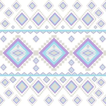 Ethnic pattern from Geometric shape.modern design in pastel tone. Stock Illustration