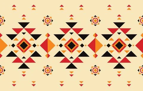 Ethnic pattern. Geometry american indigenous pattern. Native concept Design.. Illustrazione stock