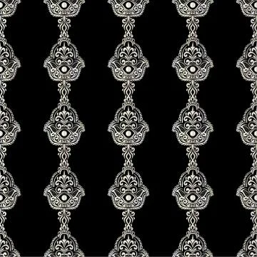 Ethnic pattern with hamsa Stock Illustration