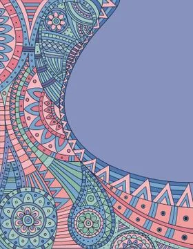 Ethnic pattern Stock Illustration