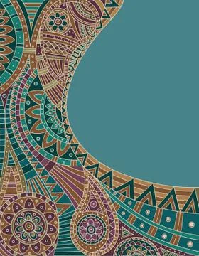 Ethnic pattern Stock Illustration