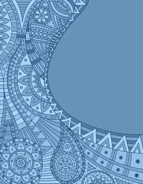 Ethnic pattern Stock Illustration