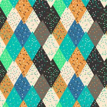 Ethnic pattern. Retro style background. Geometric tribal ornament. Stock-Illustration