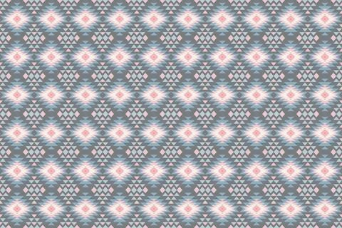 Ethnic pattern seamless geometric,Aztec embroidery border seamless patterns Illustrazione stock