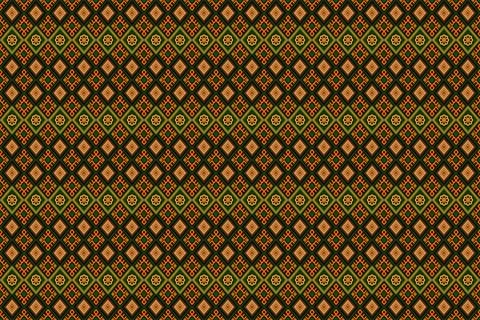 Ethnic pattern seamless geometric,Aztec embroidery border seamless patterns Stock Illustration