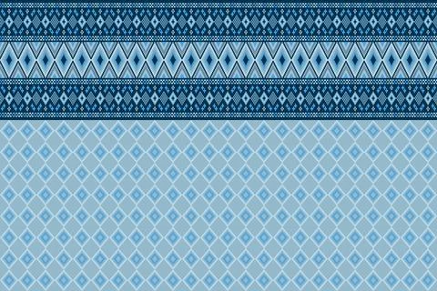 Ethnic pattern seamless geometric,Aztec embroidery border seamless patterns イラスト素材