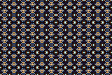 Ethnic pattern seamless geometric,Aztec embroidery border seamless patterns Illustrazione stock
