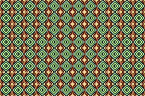 Ethnic pattern seamless geometric,Aztec embroidery border seamless patterns Stock Illustration