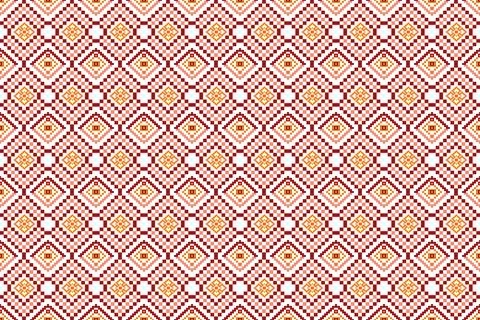 Ethnic pattern seamless geometric,Aztec embroidery border seamless patterns Stock Illustration