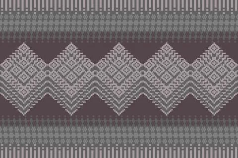 Ethnic pattern seamless geometric,Aztec embroidery border seamless patterns Stock Illustration