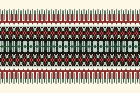 Ethnic pattern seamless geometric,Aztec embroidery border seamless patterns 스톡 일러스트