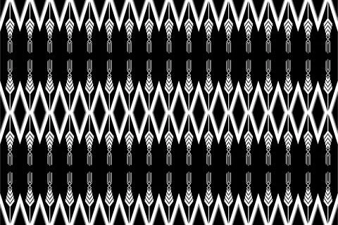 Ethnic pattern seamless geometric,Aztec embroidery border seamless patterns Illustrazione stock