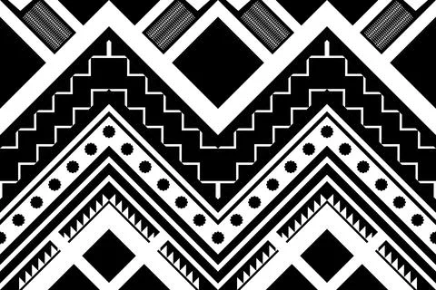 Ethnic pattern seamless geometric,Aztec embroidery border seamless patterns 스톡 일러스트