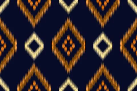 Ethnic pattern seamless geometric,Aztec embroidery border seamless patterns Illustrazione stock